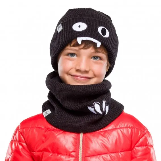 BUFFS CHILD KNITTED HAT FUNN BAT BLACK